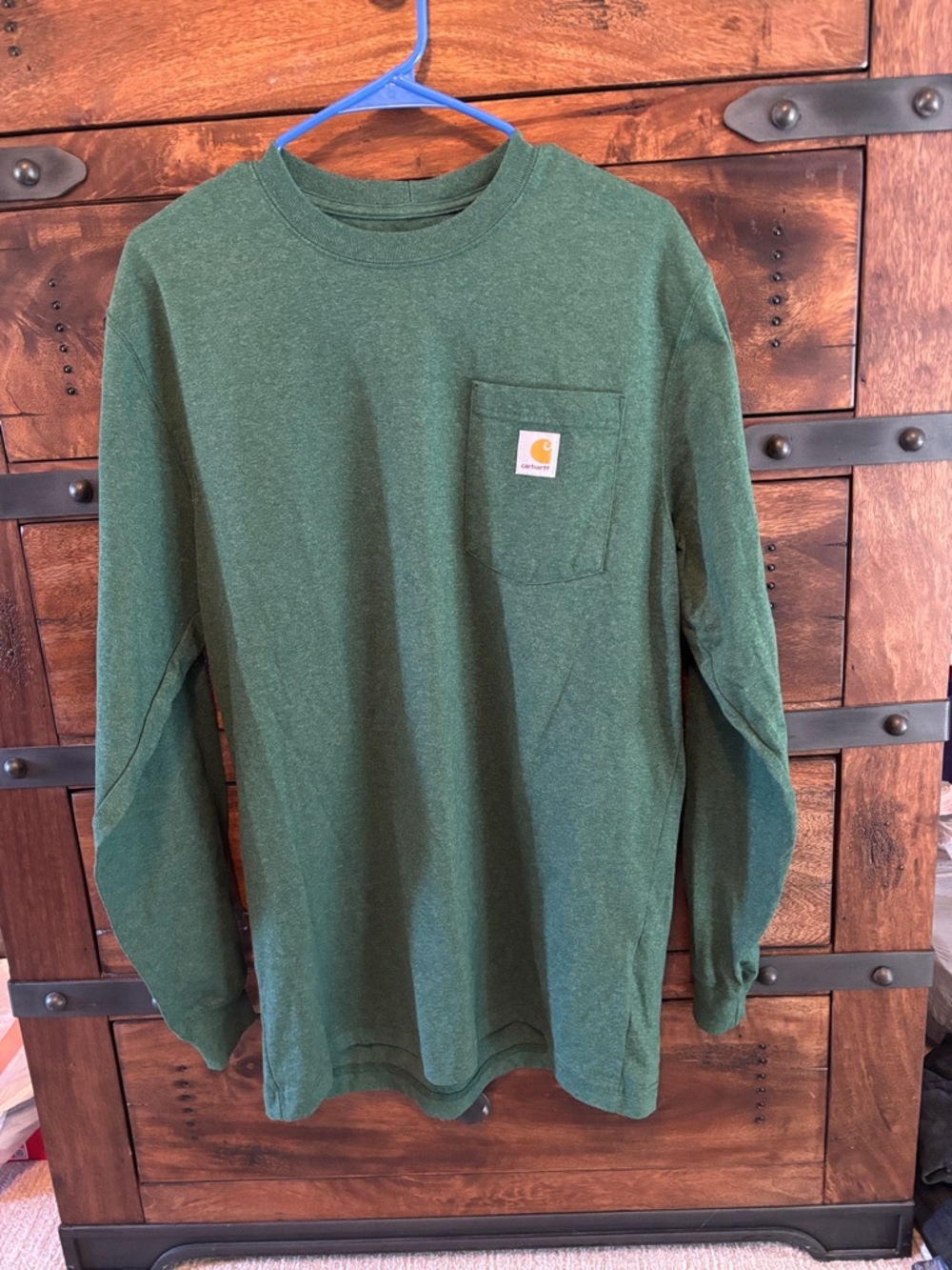 Carhartt Forest Green Pocket Long-Sleeve Shirt